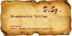 Draskovics Szilas névjegykártya